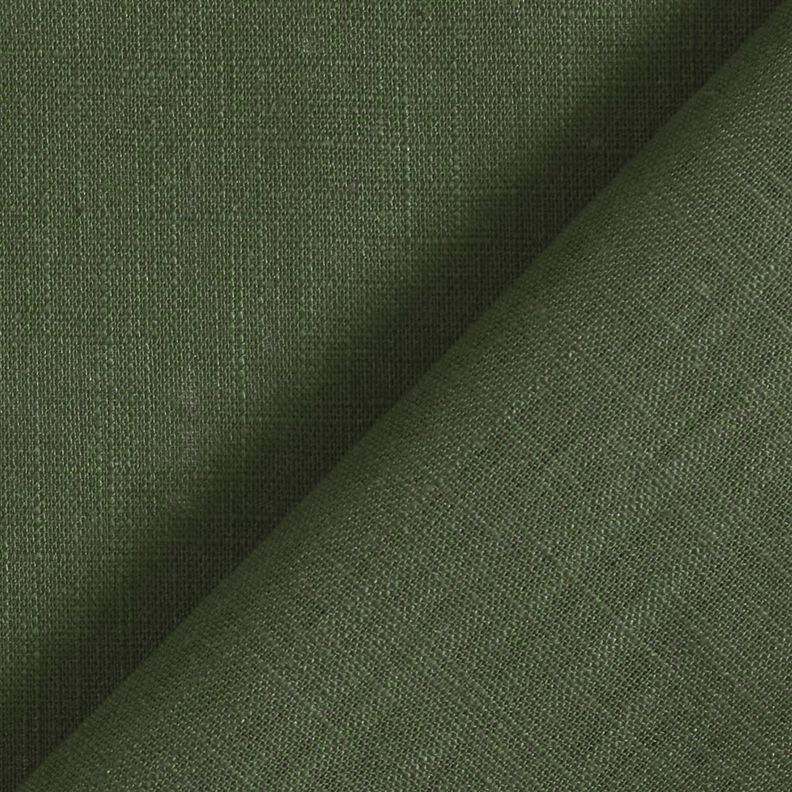 Linen fabric Ramie mix medium – fir green, image number 3