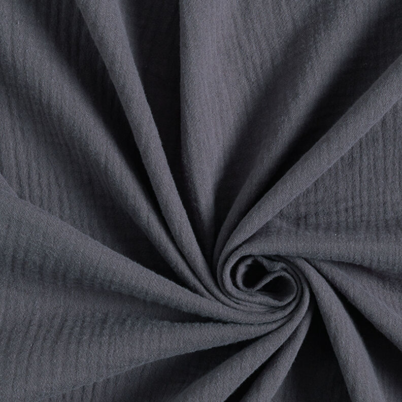 Double Gauze/Muslin – dark grey,  image number 1