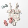 Swimsuit Fabric UPF50 flower tendrils – offwhite/rose gold,  thumbnail number 5