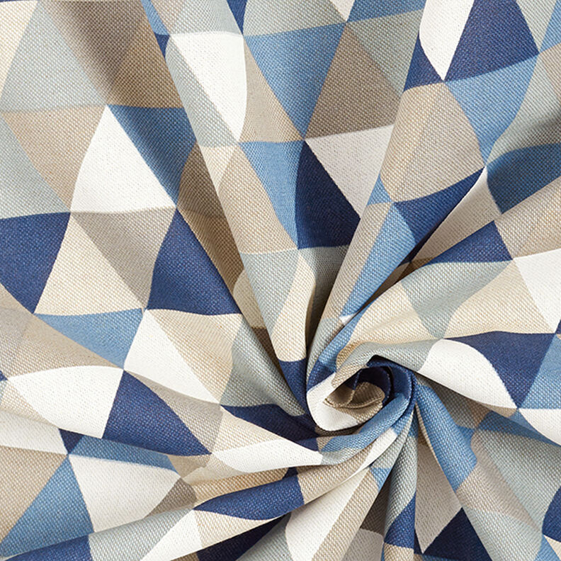 Half Panama Decor Fabric Triangles – blue,  image number 3