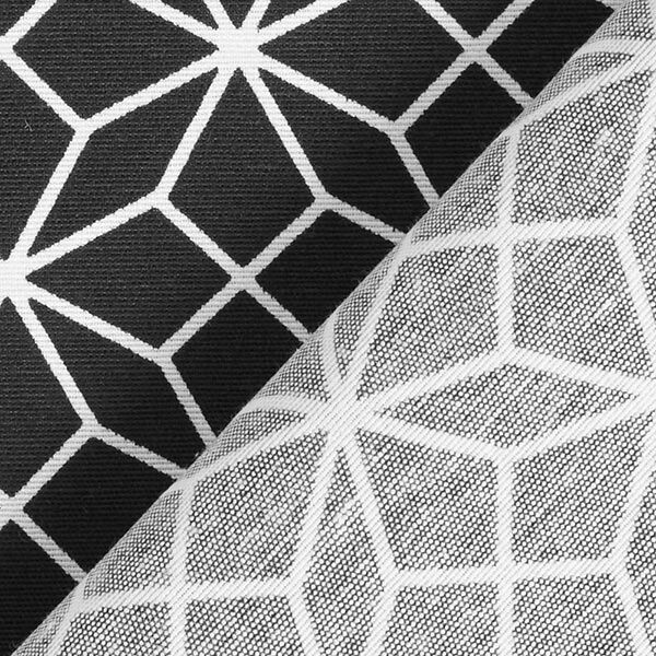Decor Fabric Canvas Kaleidoscope – black/white,  image number 4
