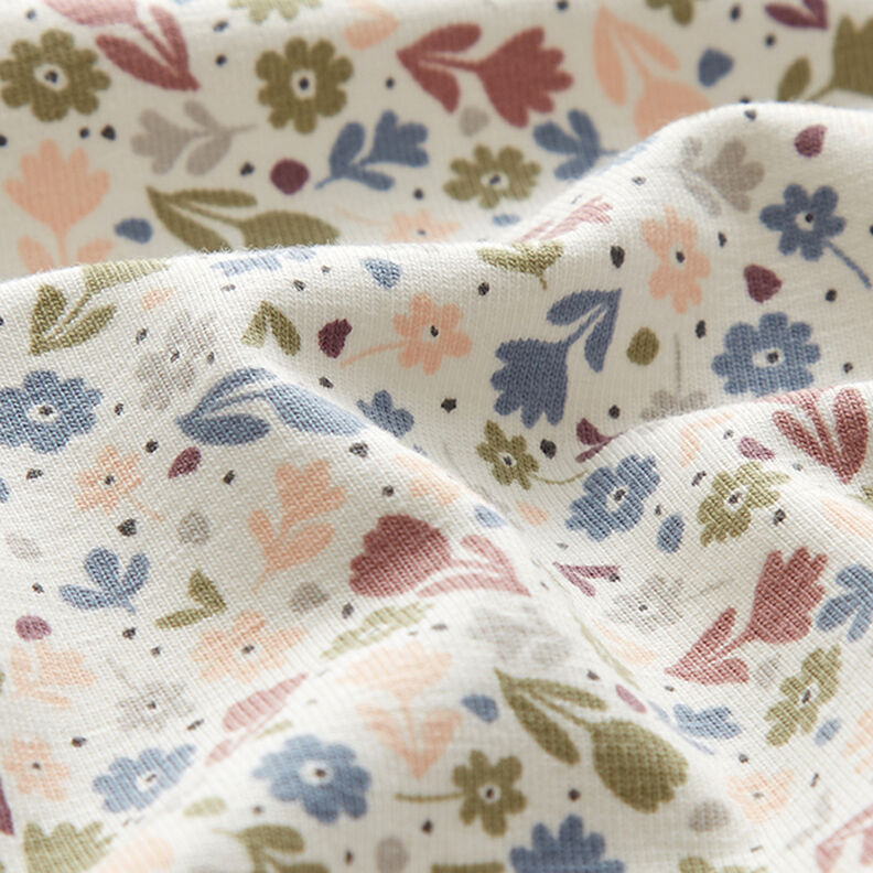 Cotton Jersey cute flowers – offwhite, image number 2