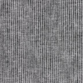 Linen Cotton Blend Narrow Stripes – black/white, 