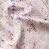 Delicate flowers & leaves viscose jersey – light dusky pink,  thumbnail number 2