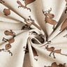 Decor Fabric Half Panama funny reindeer – natural/brown,  thumbnail number 3