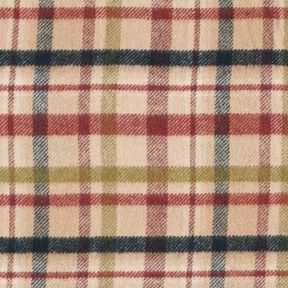 Checked Double face Coating Fabric – beige/brown, 