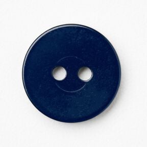 2-hole button shiny [Ø 15 mm] – midnight blue, 