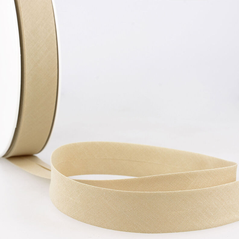 Bias binding Polycotton [20 mm] – light beige,  image number 1