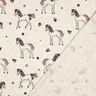 Cotton Jersey Glittery flower horse | Poppy Fabrics – natural/gold,  thumbnail number 4