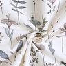 Decor Fabric Half Panama flower drawing – offwhite/black,  thumbnail number 3