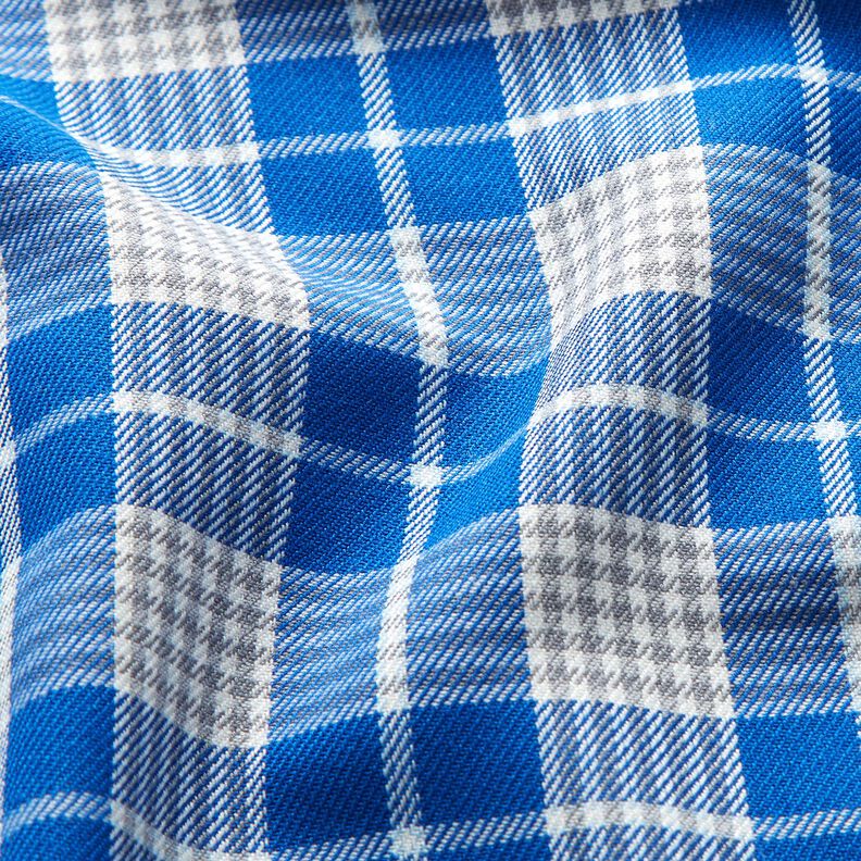 Viscose mix Prince of Wales check – blue, image number 2