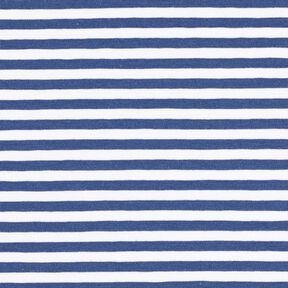 Cotton Jersey Narrow Stripes – denim blue/white, 