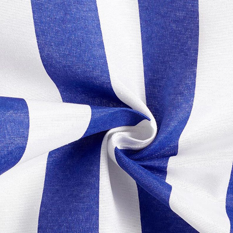 Decor Fabric Canvas Stripes – blue/white,  image number 3