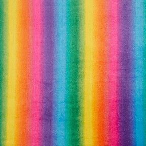 Faux fur, colourful rainbow, 
