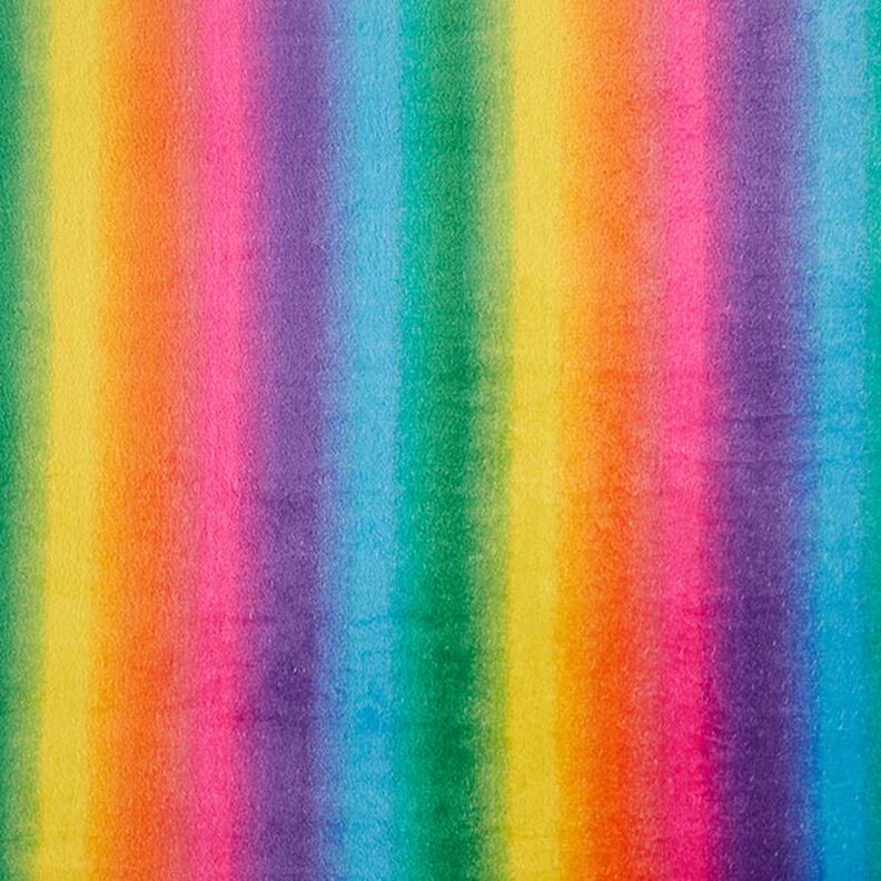 Faux fur, colourful rainbow,  image number 1