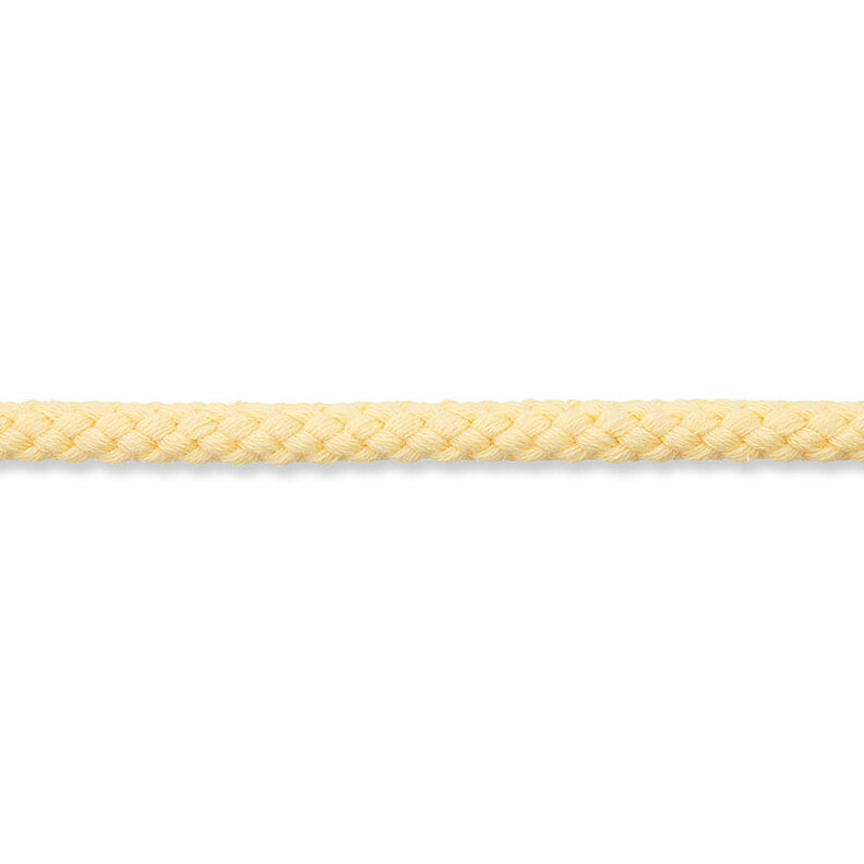 Cotton cord [Ø 7 mm] – vanilla yellow,  image number 2