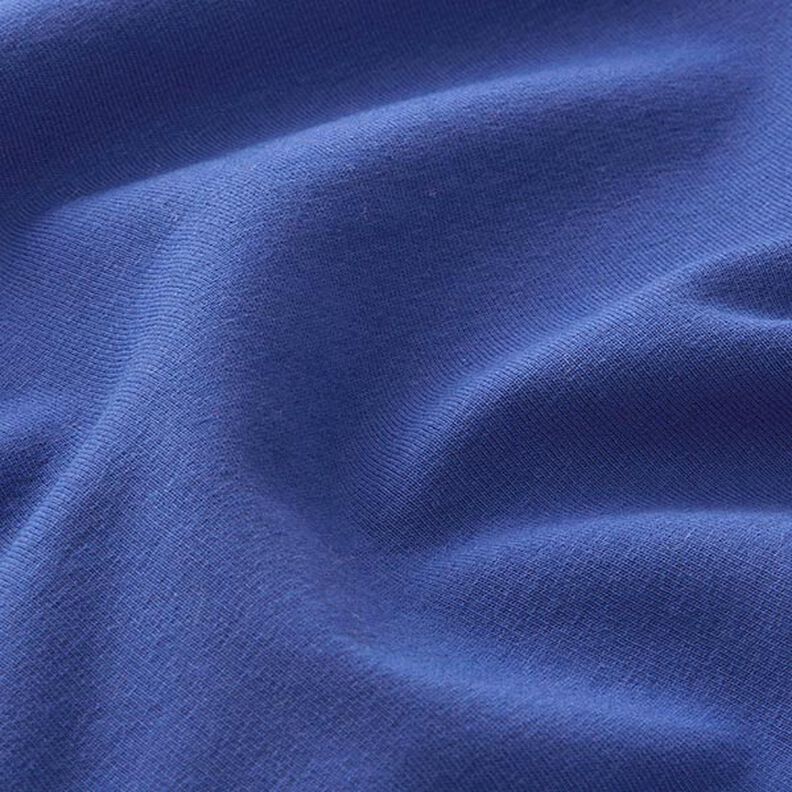 Light Cotton Sweatshirt Fabric Plain – indigo,  image number 4