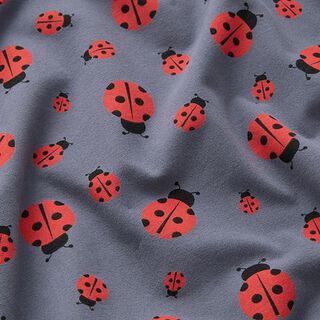 Cotton Jersey Ladybird – blue grey, 