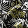 Palm leaves viscose blend – black/yellow olive,  thumbnail number 2