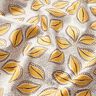 Cotton Cretonne artistic leaves – curry yellow,  thumbnail number 2
