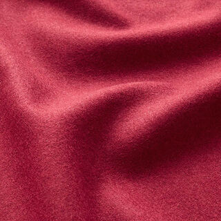 Plain Wool Blend Coating Fabric – dark red, 