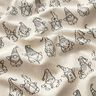 Decor Fabric Half Panama festive gnomes – natural/black,  thumbnail number 2