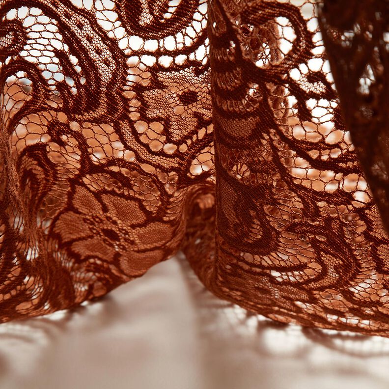 Bouclé lace flowers – copper,  image number 5