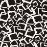 Viscose Jersey scattered diamonds – black/ivory,  thumbnail number 1