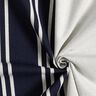 Decor Fabric Panama Block Stripes – blue-black/misty grey,  thumbnail number 3