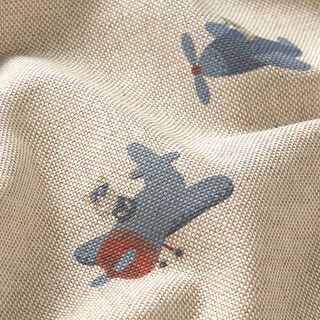 Decor Fabric Half Panama pilots – natural/denim blue, 
