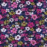 French Terry Flowers – black/indigo,  thumbnail number 1