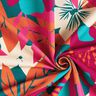 French Terry Large Flowers – petrol,  thumbnail number 3