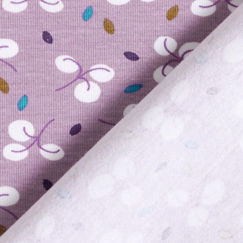 Cotton Jersey branches and dots – lavender,  image number 4