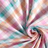 Cotton Flannel diagonal checks with hearts | by Poppy – white/salmon,  thumbnail number 3