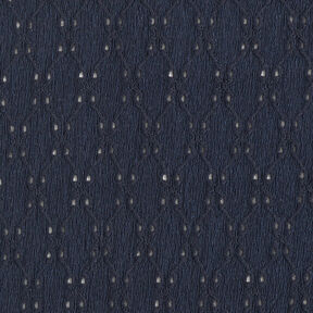 Crinkle jersey broderie anglaise – midnight blue, 