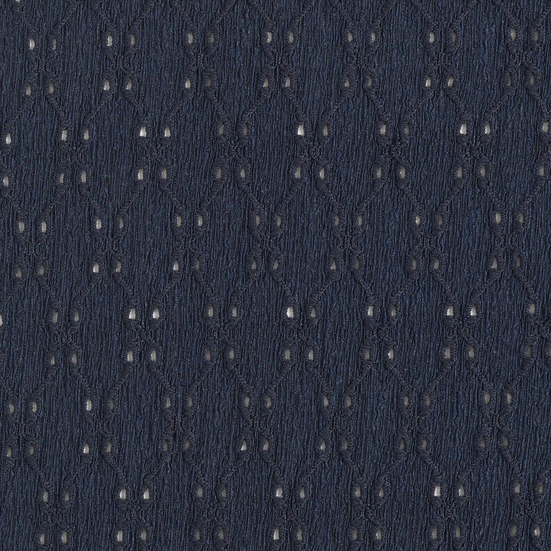 Crinkle jersey broderie anglaise – midnight blue,  image number 1