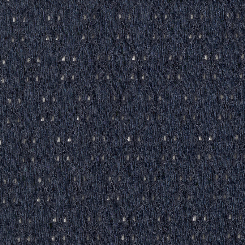 Crinkle jersey broderie anglaise – midnight blue,  image number 1