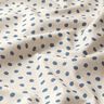 Decor Fabric Half Panama loose dots – blue/cashew,  thumbnail number 2