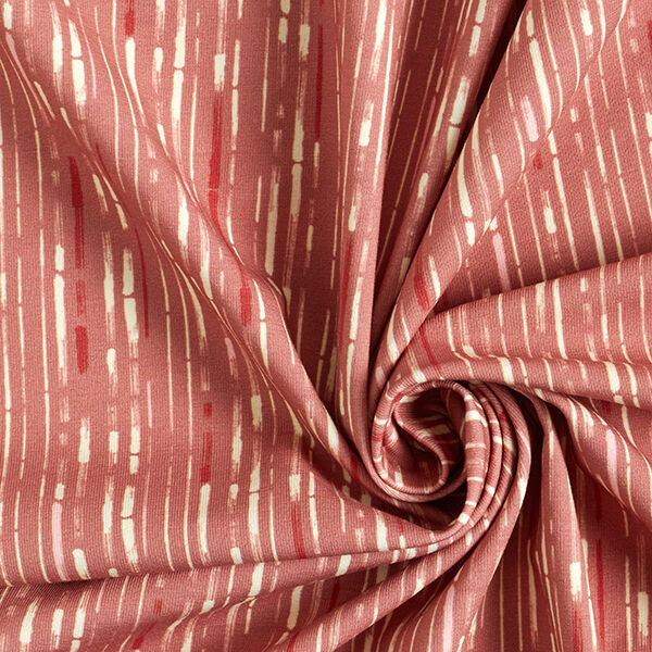 GOTS Cotton Jersey Stripes | Tula – dusky pink/terracotta,  image number 3