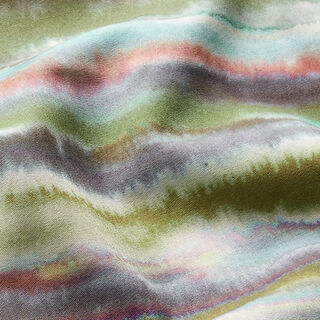 watercolour stripes softshell fabric – terracotta, 