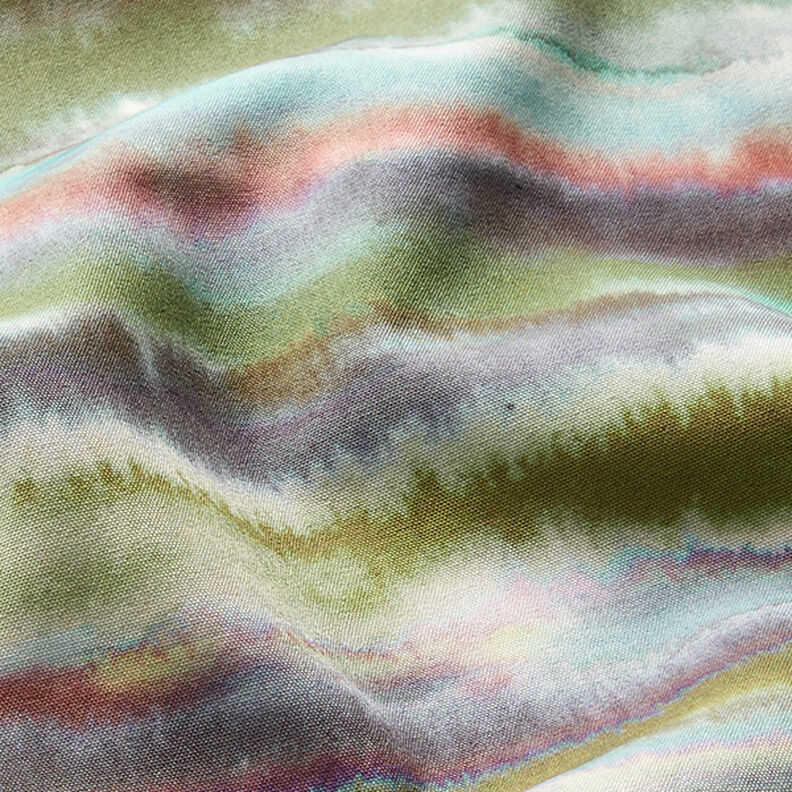 watercolour stripes softshell fabric – terracotta,  image number 2