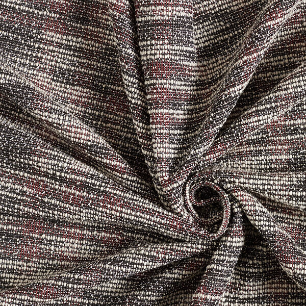 Lightweight knit bouclé stripes – chestnut,  image number 3