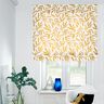 Decor Fabric Half Panama minimalist leaves – mustard/natural,  thumbnail number 6