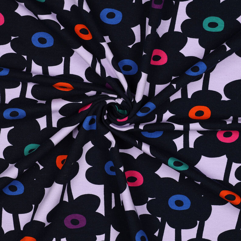 Soft Sweat Daisychain | Nerida Hansen – pastel mauve/midnight blue | Remnant 70cm,  image number 3