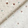 Cotton Poplin cute snowmen – light taupe,  thumbnail number 4