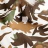 Cotton Jersey Camouflage Dinosaurs – ivory/chestnut,  thumbnail number 2
