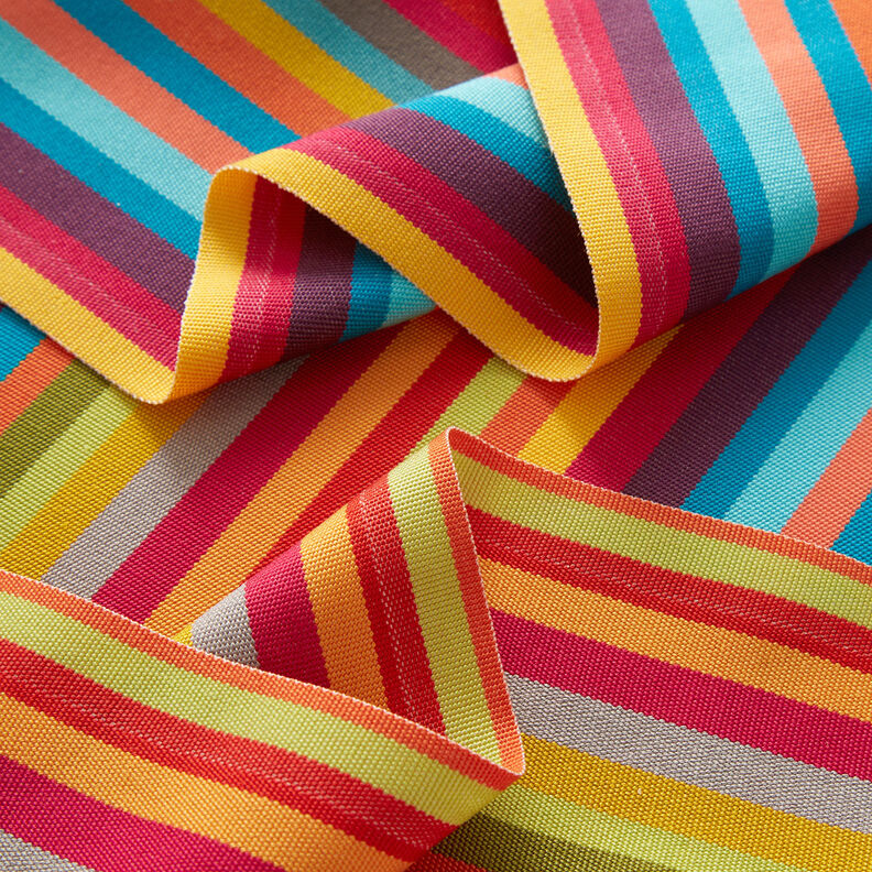Outdoor Deckchair fabric Longitudinal stripes 44 cm – intense pink/blue,  image number 7