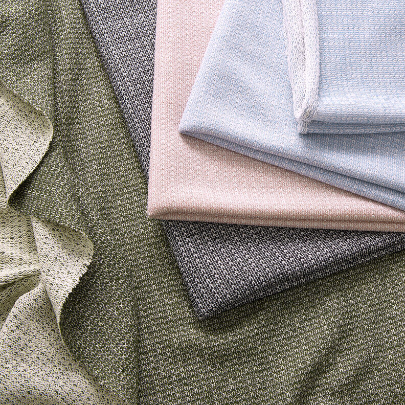 Glittery French terry – khaki,  image number 6