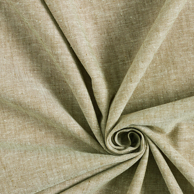 Cotton Linen Blend Mottled – light khaki,  image number 1