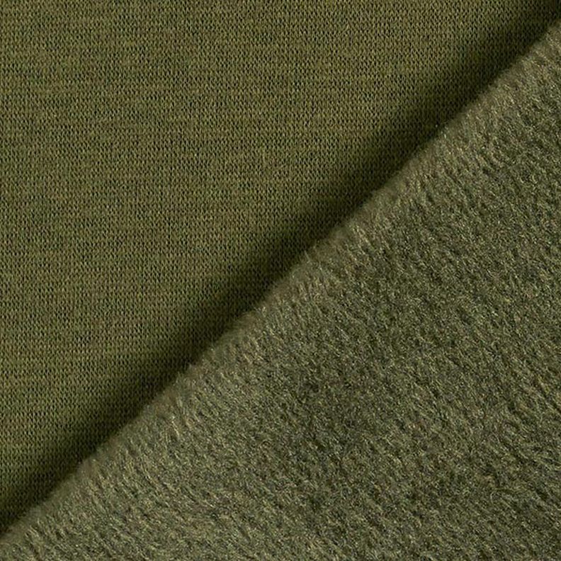 Alpine Fleece Comfy Sweatshirt Plain – dark olive,  image number 5